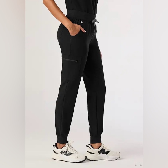 Zamora Jogger Scrub Pants Black Size Small - Picture 2 of 13